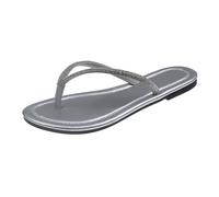 ROLAQDK Women's Flip Flops with Rhinestone Comfortable Durable and Elegant Flip-Flops Sculpted Crossed Straps Non-Slip Slim Sole Slippers for Women Casual Summer Beach Soft Toe Thong Sandals Woman