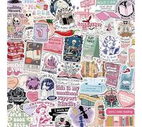 Rolcheleego 150 PCS Romance Book Stickers for Kindle, Holographic Bookish Sticker Pack Reading Booktok Glitter Vinyl Decals for Laptop Ebook Readers Water Bottles Journal Scrapbook Waterproof