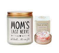 Rolcheleego Pure White Gardenia Fun Candle + Rose-Shaped Aromatherapy + Pink Butterfly Flower Gift Bag Ritual Gift for Couples/Mom on Mother’s Day/Valentine’s Day/Christmas/Birthday