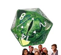 Role Play Dice Bag with 20 Dice Dice, Set of Many Multifaceted Nuts, Complete Two Compatible with RPG Shiny Eyes Board Games