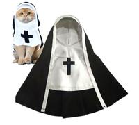 Role Play Dog Costumes, Halloween Pet Costume, Funny Dog Cosplay Outfit, Small Dog Cosplay Costume, Pet Halloween Costume, Cat Cosplay Costume, Sister Habit Pet Cloth, Nun Costume for Pets