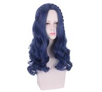 Role Play For Descendants 2 Evie 60cm Long Wavy Wig Cosplay Women Hair Halloween Party Wigs