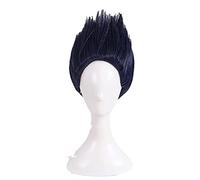 Role Play For Kisame Hoshigaki Cosplay Wig Short Dark Blue Heat Resistant Synthetic Hair Wig With Headband Cosplay Anime Wig Coser