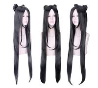 Role Play Wig For 5v5 Arena Game Arena Of Valor Long Straight Black Cosplay Wig Halloween Wigs