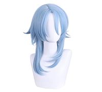 Role Play Wig For Game Genshin Impact Kamisato Ayato Cosplay Blue Short Hair Halloween Wigs