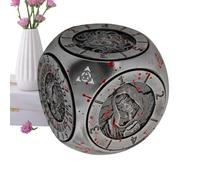 Role Playing Dice, Polyhedral Metallic Dice Set with Magnetic Box - Portable Board Games Accessories for Entertainment Competition Leisure Home Bar Use
