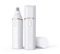 Roleader Mini Nose Hair Trimmer for Men Women, Professional Painless USB Rechargeable Nose Hair Trimmer Clipper, Smoother Cutting, Portable Designeasy Cleaning 1pc (White)