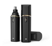 Roleader Mini Nose Hair Trimmer for Men Women, Professional Painless USB Rechargeable Nose Hair Trimmer Clipper, Smoother Cutting, Portable Designeasy Cleaning 1pc (Black)