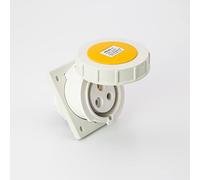 ROLEC 32A 110V ANGLED PANEL MOUNT SOCKET IP67 WATERPROOF
