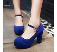 Rolecos Game Nekopara Cosplay Shoes Chocola And Vanilla Cosplay Shoes Women Maid Red Blue High-Heeled Shoes For Party Game Cos 43 Blue 9Cm