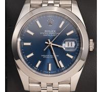 Rolex Datejust 126300 Smooth Bezel Watch 41mm Blue Index Dial 2026 Brand New