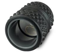 Rolflex SpineAline Foam Roller - Deep Tissue Spine Alignment Tool - Ergonomic Spine, Neck, Leg and Back Stretcher - Lightweight, Durable & Portable Muscle Rollers - Supports Up to 300 lbs - Black