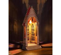 Rolife 3D Puzzle Geometic Cathedral, Wooden Puzzles for Adults, 112-Piece Snap-Fit Craft Model Building Kit, 2 Hours Assembly Time, Collectible Home Decor