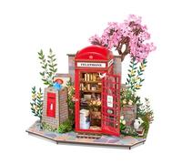 Rolife 3D Puzzle Red London Telephone Box, Blossom Book Booth