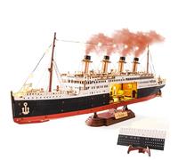 Rolife 3D Puzzle Titanic Ship Model, Wooden Puzzles for Adults 433-Piece Snap-Fit Craft Model Building Kit 6 Hours Assembly Time, Collectible Home Decor for Adults Crafters History Lovers