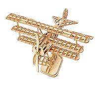 Rolife 3D Wooden Model Kits Age 14+ for Adults Kids Airplane Woodcraft Construction Kit 3D Wooden Puzzle DIY Toy Gift