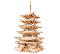 Rolife 3D Wooden Puzzle for Adults, Five-storied Pagoda