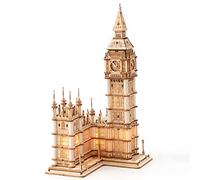 Rolife 3D Wooden Puzzles Big Ben Craft Model Kits Age 14+ for Adults to Build Birthday Gift for Family and Friends, Big Ben