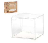Rolife Acrylic Display Box Transparent Showcase Dust Cover Designed for Dollhouse/DIY Miniature House Kit/3D Puzzle/Action Figures (11.3x9.3x9.6inch/28.7x23.7x24.4cm)