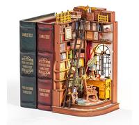 Rolife Book Nook Kit Silent Corner Study Miniature House Kits for Adults to Bulid Booknook 3D Puzzles Diorama Model for Bookshelf Decor Dollhouse Christmas Birthday Gift for Teens and Lovers