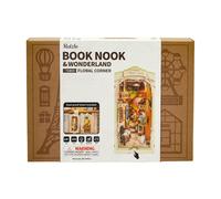 Rolife Build Your Own Floral Corner Book Nook Shelf Insert for Age 14+