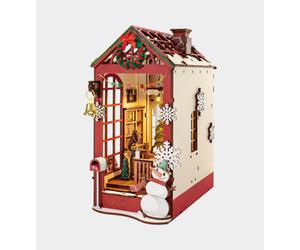 Rolife Christmas Indoor Scene 3D Wooden Diy Miniature House Book Nook