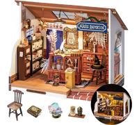 Rolife DIY Miniature House Kit Kiki's Magic Emporium, 291-Piece Model Kit Dolls House for Teens Adults No Glue Needed, 3D Puzzle Mini House Building Kit 4-Hour Assembly Book Nook Craft Kit
