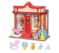 Rolife DIY Miniature House Kit, Mini Store Series, Whimsy Toy Shop | Beginner Friendly, 1 Hour, Screen Free Hobby, Relaxing Craft Kit, Wooden Miniature Building Set, Gift for Teen