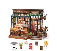 Rolife DIY Miniature House Kit Tipsy Restaurant - Model Kits Miniature Dolls House Kit for Adults Mini House Home Desk Bookshelf Decoration Idea