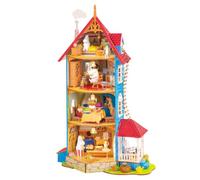 Rolife DIY Miniature House Moominhouse 441PCS Wood Dollhouse Kit for Adults