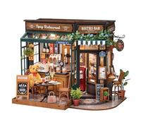 Rolife DIY Model Kit, Tipsy Restaurant, Miniature House Kit for Adults