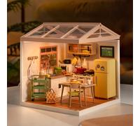 Rolife Happy Meals Kitchen DIY Miniature House Kit Dollhouse Room Box