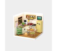 Rolife Happy Meals Kitchen Plastic DIY Miniature Dollhouse Kit