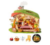 Rolife Miniature House Kit for Adults Fluffy Grove Wooden Dollhouse