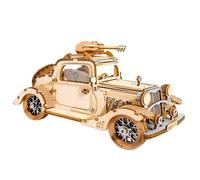 Rolife Model Kits Wooden Car - 3D Puzzle for Adults DIY Model Cars, Creative Craft Construction Kits Toy Building Sets for Adults, Home Decor Gifts for Teens