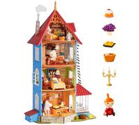 Rolife Moominhouse, Wooden Miniature Dollhouse Kit with LED Lights | Intermediate Level, 7 Hours, Miniature House Kit for Adults, 4-Floor an 4 Figures, Home Decor, Craft Gift for Moomin Fans