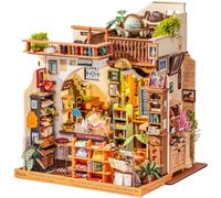 Rolife Pagestory Books DIY Miniature Bookshop Kit with LED Light for Adults | Advanced 1:18-scale build with 933 pieces, two storeys, story-rich details, warm light and around 25 hours of crafting