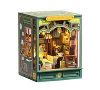 Rolife Quiet Corner Study Book Nook Kit for Adults to Build with Lights