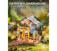 Rolife Robotime DIY Miniature Dollhouse Kit LED Craft Room Decor Gift