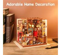 Rolife Robotime DIY Miniature Dollhouse Kit LED Craft Room Decor Gift