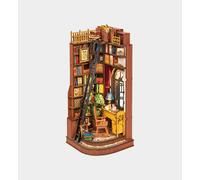 Rolife Silent Corner Study 3D Wooden Diy Miniature House Book Nook