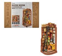 Rolife Silent Corner Study DIY Book Nook Shelf Insert TGE02 196pcs