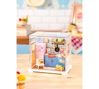 Rolife Super Creator DIY Miniature House Kit Dollhouse Decoration, Tiny House Christmas Birthday Gift for Friends, Model Kits for Adults to Build (Homely Baking Kitchen)