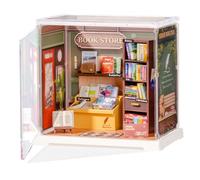 Rolife Super Creator DIY Miniature House Kit Dollhouse Decoration, Tiny House Christmas Birthday Gift for Friends, Model Kits for Adults to Build (Memory Book Store)