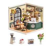 Rolife Super Creator DIY Miniature House Kit Model Kits for Adults to Build Home Desk Bookshelf Decoration Craft Kits for Adults Gift Idea (Perfect Romance Café)