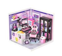 Rolife Super Creator Gamer Queen Miniature Building Set | Lovely miniature building set for shelf and desk display - a relaxing creative gift for girls, women and adults.