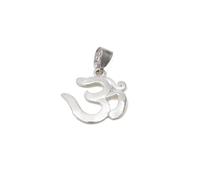 ROLIMOLI Pure Silver Religious Om Pendant | Chandi ka Locket for men and women (Size : 2cm | Weight : 1.5gm Approxe)