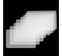 Rolin Roly 8PCS Plastic Placemats Transparent Placemat Clear Washable Dining Mat Heat Resistant Non-Slip Waterproof Mats for Kitchen Table Hotel Home Restaurant43x28cm