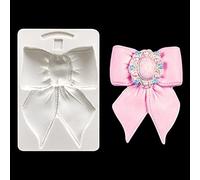 Rolin Roly Bow Fondant Mould Bowknot Chocolate Candy Molds Silicone Baking Molds Polymer Clay Moulds DIY Cake Molds for Cake Decorations Pudding Jelly Soap Bread Making