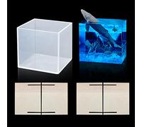 Rolin Roly Cube Resin Mould Square Silicone Moulds Geometry Crystal Epoxy Mold Gem Stone Jewelry Molds Dried Flower Filling DIY Craft for Home Decoration
